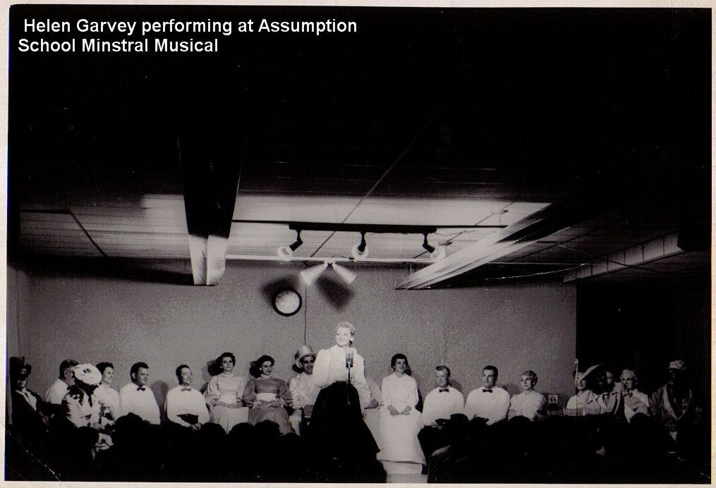 Helen Garvey Performing at Assumption School Minstral